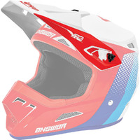 Answer Visor Pace AR 3 Helmet White/Red/Hyper Blue