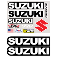 Factory Effex Iron On Sponsor Kit Suzuki