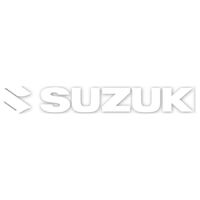 Factory Effex Die Cut Sticker 12" Suzuki White