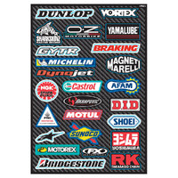 Factory Effex OEM Sticker Sheet Sport Bike Sponsor