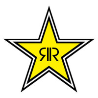 Factory Effex Die Cut Sticker 12" Rockstar Logo