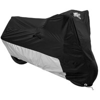 Nelson-Rigg  Bike Cover MC-90402-MD Deluxe Motorcycle Cover Black/Silver Medium