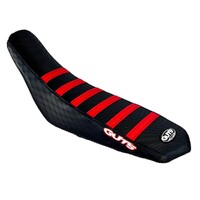 GUTS - GAS GAS MC65 STOCK HEIGHT RIBBED SEAT COVER - RED/BLACK