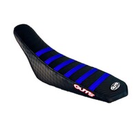 GUTS - HUSQVARNA STOCK HEIGHT / +13MM TALLER THAN STOCK HEIGHT RIBBED SEAT COVER BLUE/BLACK