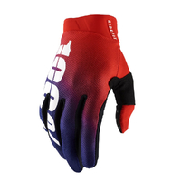 100% Ridefit Gloves Korp Red/Blue