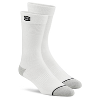100% Solid Casual White Socks