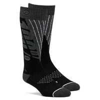 100% Torque Comfort Black/Steel Grey Socks