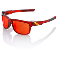 100% Type S Sunglasses Cherry Palace With Deep Red Mirror Lens