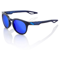 100% Campo Sunglasses Polished Translucent Blue With Eletric Blue Lens