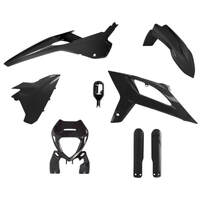 Rtech Moto RR 125-480 2020-2022 Black Plastic Kit 7 Pcs