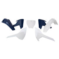 Rtech Husqvarna TC-TX 250-300 17-18 / FC 250-450 16-18 White-Hsq Blue (OEM 16) Plastic Kit