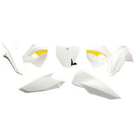 Rtech Husqvarna TC 250 2014-16 / FC 250-450 2014-15 White-Yellow (OEM 15) Plastic Kit