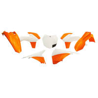 Rtech KTM SX 250 2013-16 / SXF 250-450 2013-15 Orange-White (OEM 15) Plastic Kit