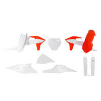 Rtech KTM SX/SXF/ XC/XC-F 2019-2022 Orange-White Plastic Kit