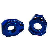 Scar Blue Axle Blocks KTM (25mm) 125-525 SX-SX-F-XC-XC-F 2013-22 