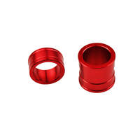Scar Red Front Wheel Spacers Honda CR125-250 02-07 / CRF 250-450 02-22  