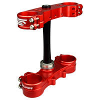 Scar Honda CRF250R 2014-2022 / CRF450R 2013-20 (22mm Offset) Red Triple Clamps