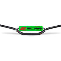 Scar S² 7/8 Handlebar - Low - Black Bar with Green bar pad 