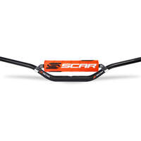 Scar S² 7/8 Handlebar - Low - Black Bar with Orange bar pad 