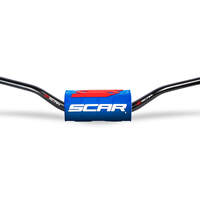 Scar O² Tapered Handlebar - KTM 85SX - Black Bar with Blue bar pad