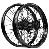 SM Pro / DID LT-X Honda CRF250 2014-2024/CRF450 2013-2024 21X1.60/18X2.15 Black/Black Wheel Set (Black Spokes)