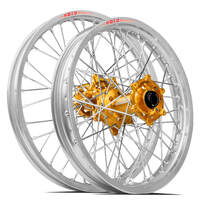 SM Pro / DID LT-X Honda CRF250 2014-2024 / CRF450 2013-2024 21X1.60/19X2.15 Silver/Gold Wheel Set