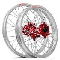 SM Pro / DID LT-X Honda CRF250 2014-2024 / CRF450 2013-2024 21X1.60/19X2.15 Silver/Red Wheel Set