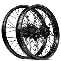 SM Pro / DID ST-X Honda CR125-250 02-07/CRF250-450R/X 02-12 21X1.60/18X2.15 Black/Black Wheel Set (Black Spokes)
