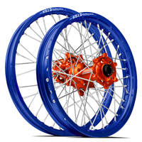 SM Pro / DID ST-X KTM-Husqvarna-GasGas 21X1.60/18X2.15 Blue/Orange Wheel Set