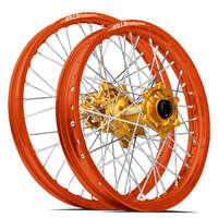 SM Pro / DID ST-X KTM-Husqvarna-GasGas 21X1.60/19X2.15 Orange/Gold Wheel Set