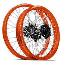 SM Pro / DID ST-X KTM-Husqvarna-GasGas 21X1.60/19X2.15 Orange/Black Wheel Set