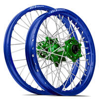 SM Pro / DID ST-X Kawasaki KX125-250 / KXF250-450 2006-2024 21X1.60/18X2.15 Blue/Green Wheel Set