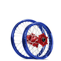SM Pro / DID KTM-Husqvarna-GasGas 85cc 2021-2022 19X1.40/16X1.85 Blue/Red Wheel Set