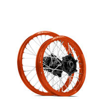SM Pro / DID KTM-Husqvarna-GasGas 85cc 2021-2022 19X1.40/16X1.85 Orange/Black Wheel Set