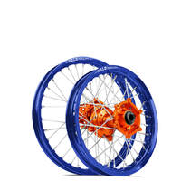 SM Pro / DID KTM 85SX 2004-2020/Husqvarna TC85 2014-2020 19X1.40/16X1.85 Blue/Orange Wheel Set