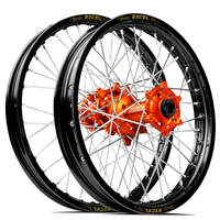 SM Pro / Excel KTM-Husqvarna-GasGas 21X1.60/18X2.15 Black/Orange Wheel Set
