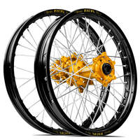 SM Pro / Excel KTM-Husqvarna-GasGas 21X1.60/19X2.15 Black/Gold Wheel Set