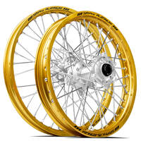 SM Pro KTM-Husqvarna-GasGas 21X1.60/18X2.15 Gold/Silver Wheel Set