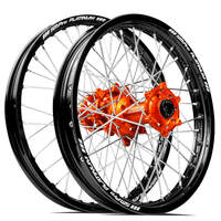 SM Pro KTM-Husqvarna-GasGas 21X1.60/18X2.15 Black/Orange Wheel Set