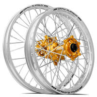 SM Pro KTM-Husqvarna-GasGas 21X1.60/18X2.15 Silver/Gold Wheel Set