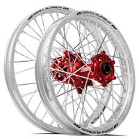 SM Pro KTM-Husqvarna-GasGas 21X1.60/18X2.15 Silver/Red Wheel Set