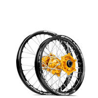 SM Pro KTM-Husqvarna-GasGas 85cc 2021-2024 17X1.40/14X1.60 Black/Gold Wheel Set